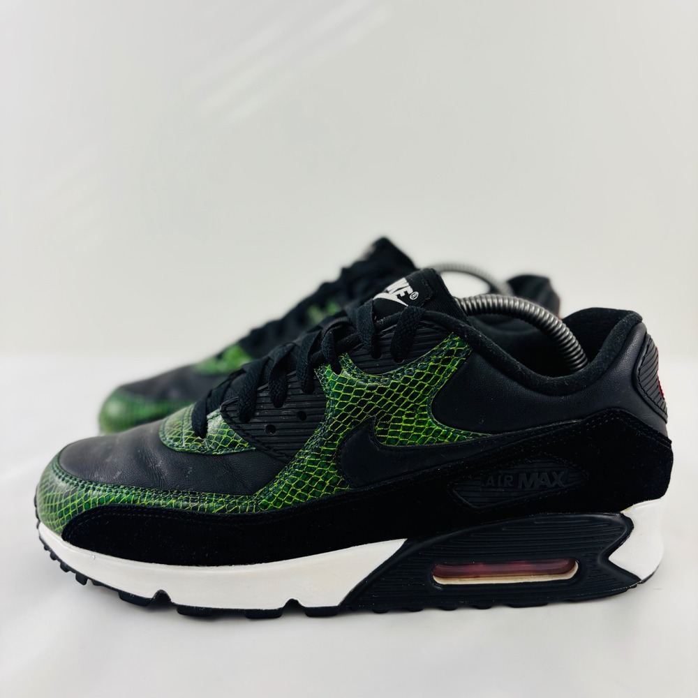 Nike Air Max 90 QS Green Python Running Shoes CD0916-001 Men's Size 9